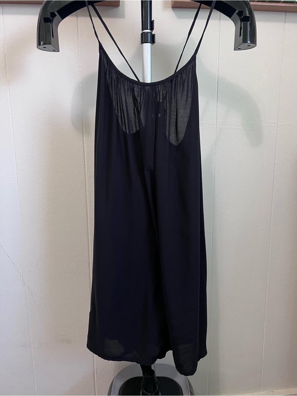 Xhilaration Black Double-Strap Slip Chemise
